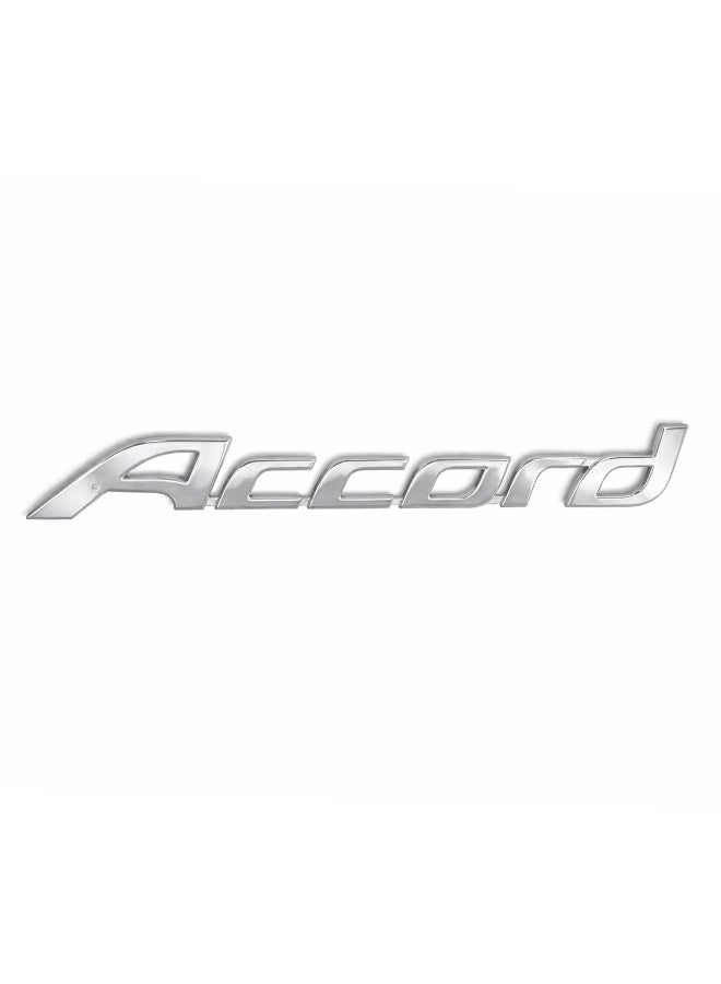 Accord Rear Trunk Emblem Badge 3D Chrome Letter Logo Replacement Adhesive Backed Boot Lid Nameplate Decal Durable Metallic Finish Exterior Body Styling Accessory - Image 1